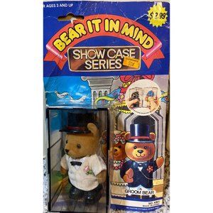 Vintage 1980s "Bear It In Mind" Showcase Series Groom Bear